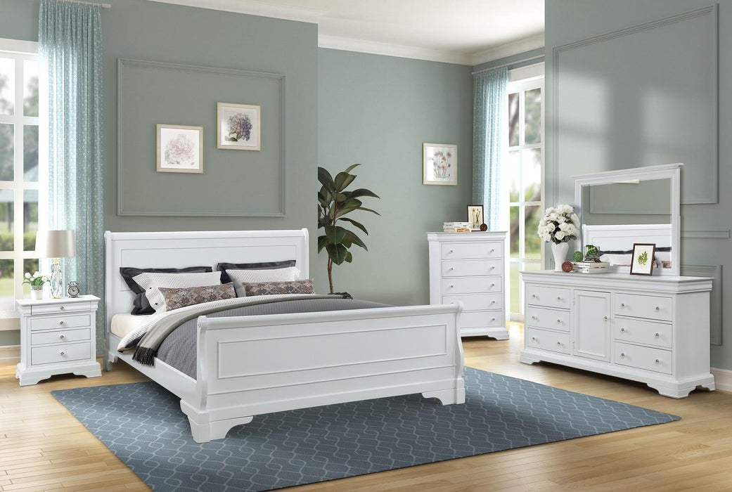 New Classic Furniture Versaille 6 Drawers Dresser in White