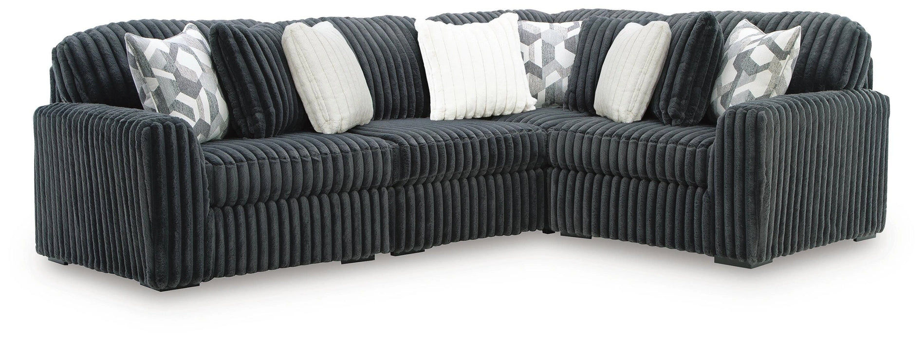 Midnight-Madness Sectional - Gunmetal