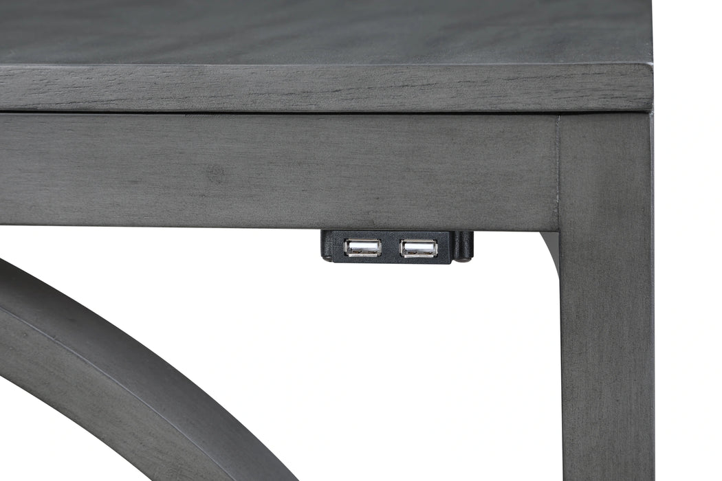 BELLA COUNTER TABLE & 2 STOOLS-GRAY