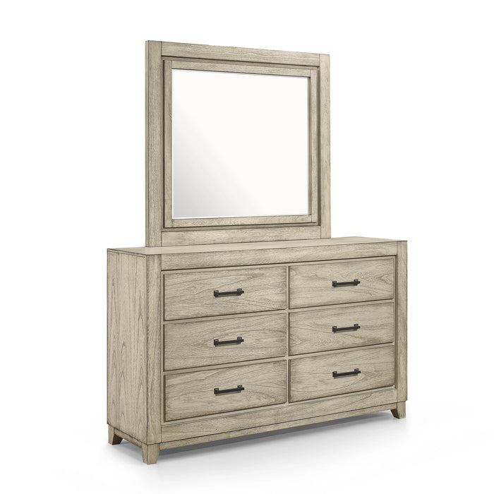 ASHLAND MIRROR-RUSTIC WHITE
