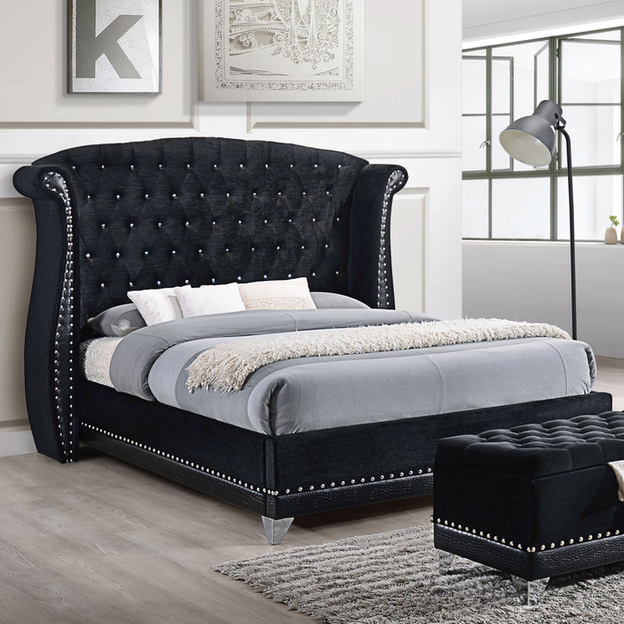 Barzini Wingback Platform Bed