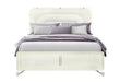 Lyra Beige Bed with LED