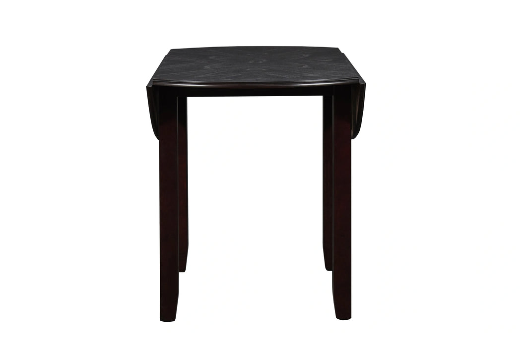 GIA 42" DINING DROP LEAF TABLE W/2 CHAIRS-EBONY