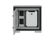 Amelia Grey/Black Nightstand with Cooler and Speaker