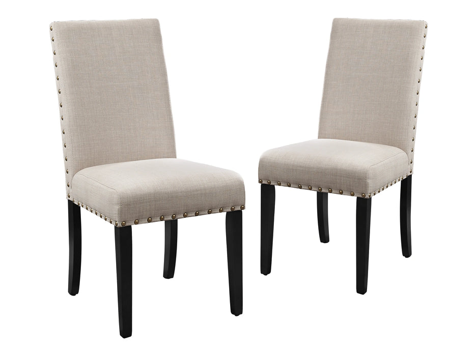 CRISPIN NATURAL BEIGE DINING CHAIR- (2/Ctn)