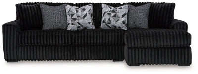 Midnight-Madness Sectional Sofa with Chaise