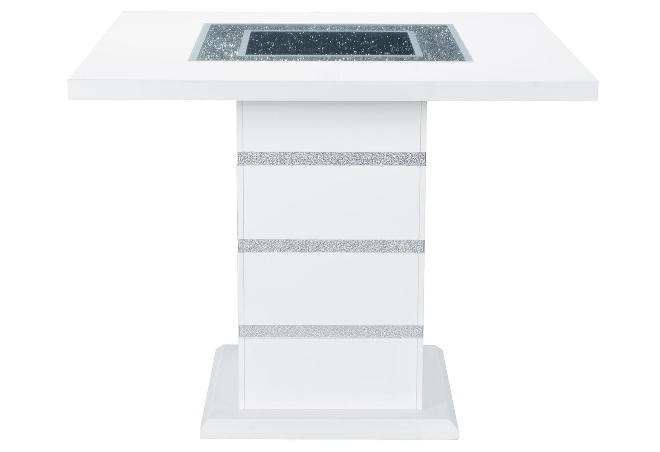 Monaco White Bar Table