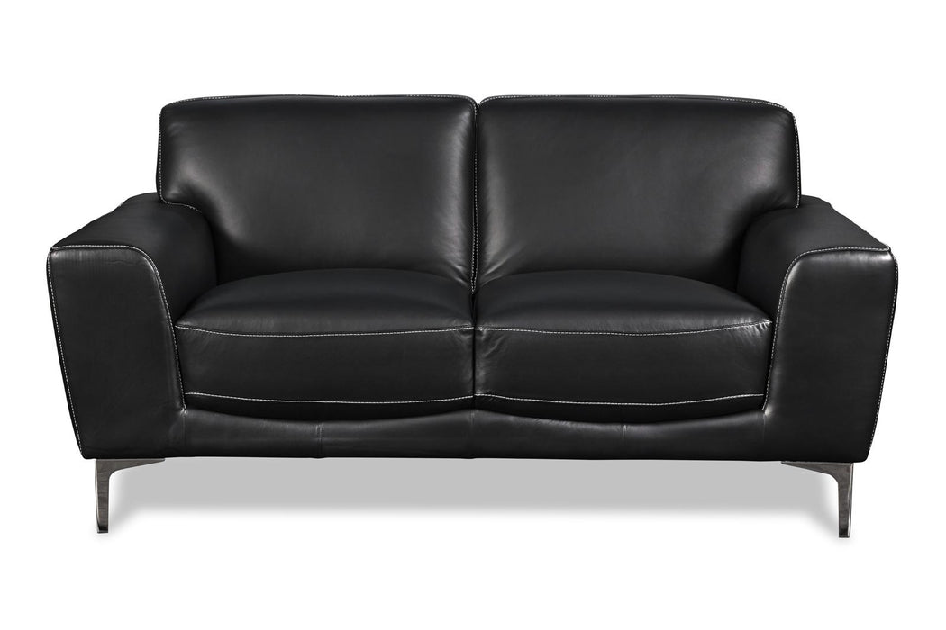 New Classic Carrara Loveseat in Black