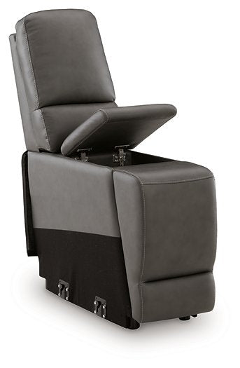 5Z - Pittson Power Reclining Sectional Loveseat with Console