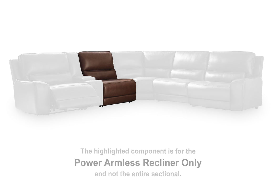 DeepWakes Reclining Sectional with Storage Console