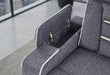 U1895 Grey P2 Console Reclining Loveseat with IS and LED