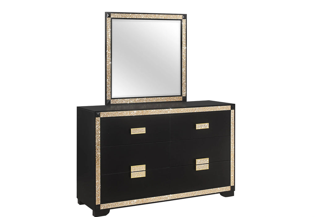 Blake Black/Gold Dresser