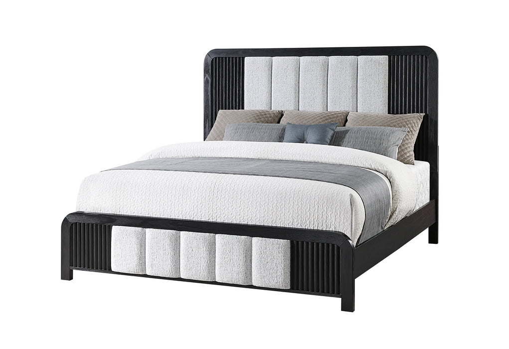 Beckett White/Black Bed
