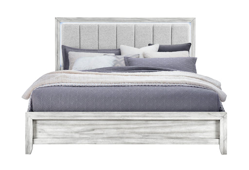 Elsie Grey Bed with LED