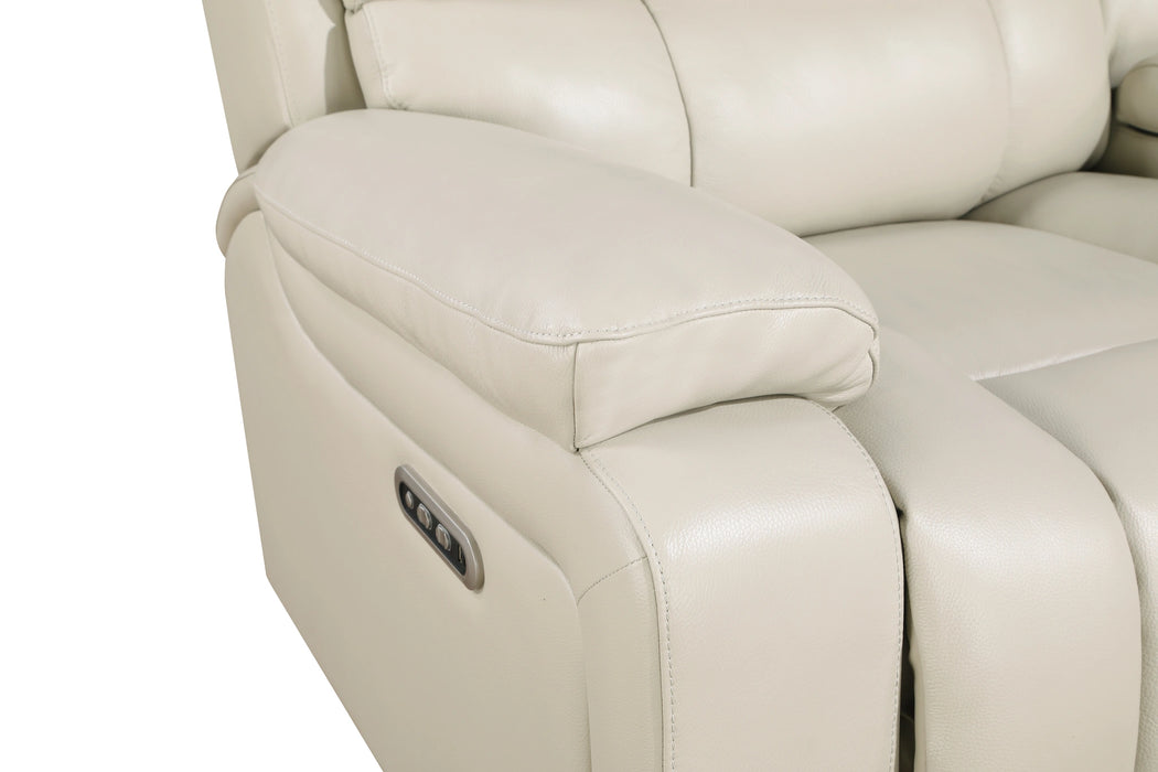 CICERO GLIDER RECLINER W/ PWR FR & HR-CREAM