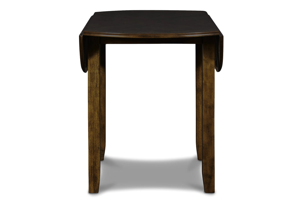 GIA 42" DINING DROP LEAF TABLE W/2 CHAIRS-BROWN