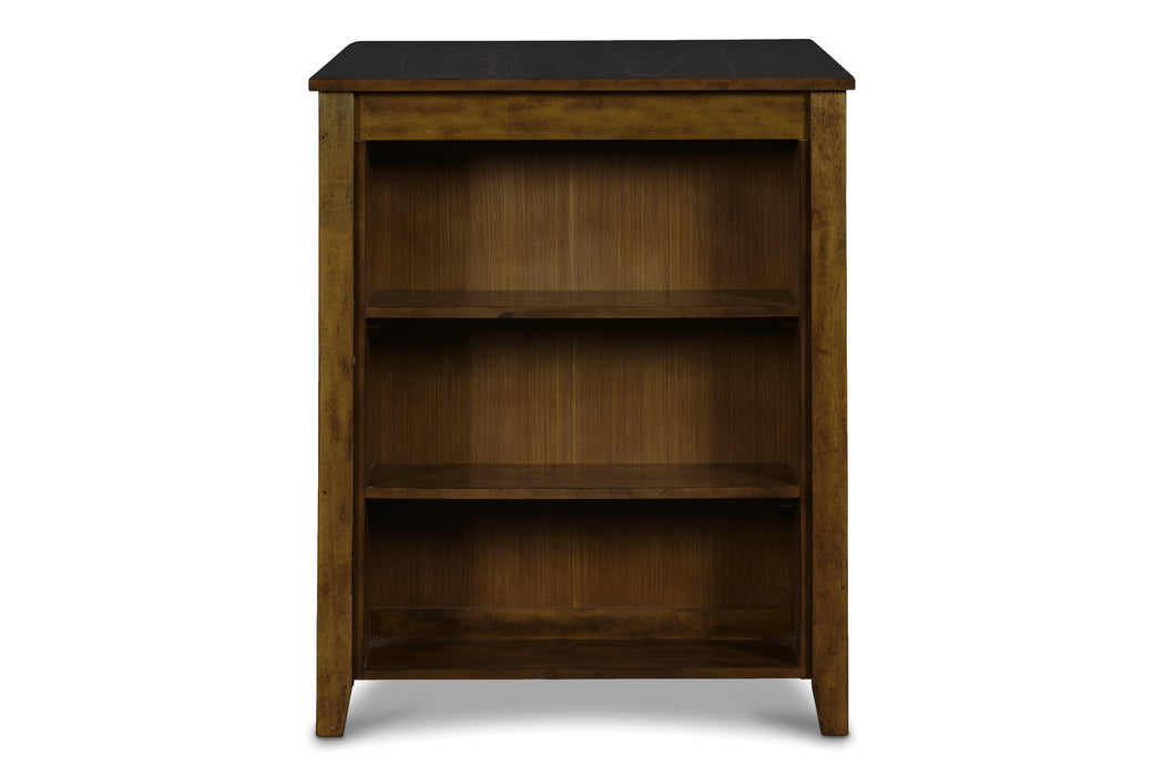 GIA 30" COUNTER TABLE W/2 CHAIRS & STG SHELF-BROWN