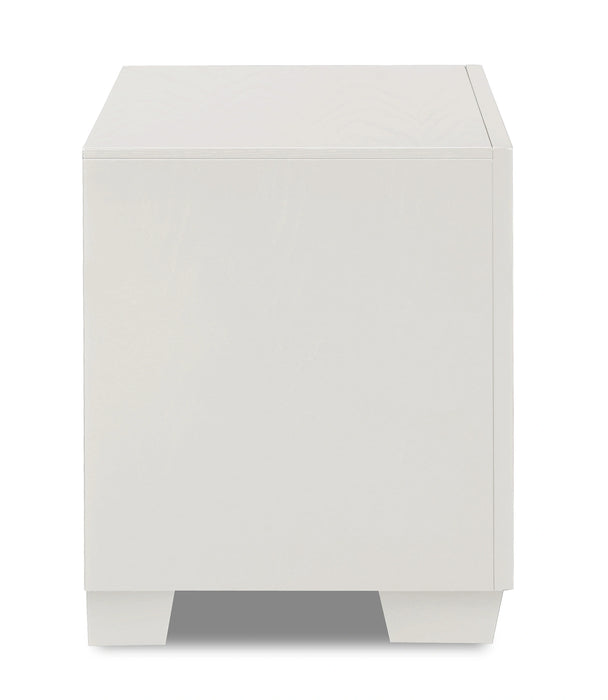 LUXOR NIGHTSTAND-WHITE