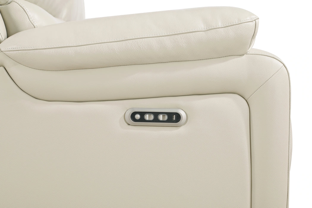 CICERO SOFA W/ PWR FR & HR -CREAM