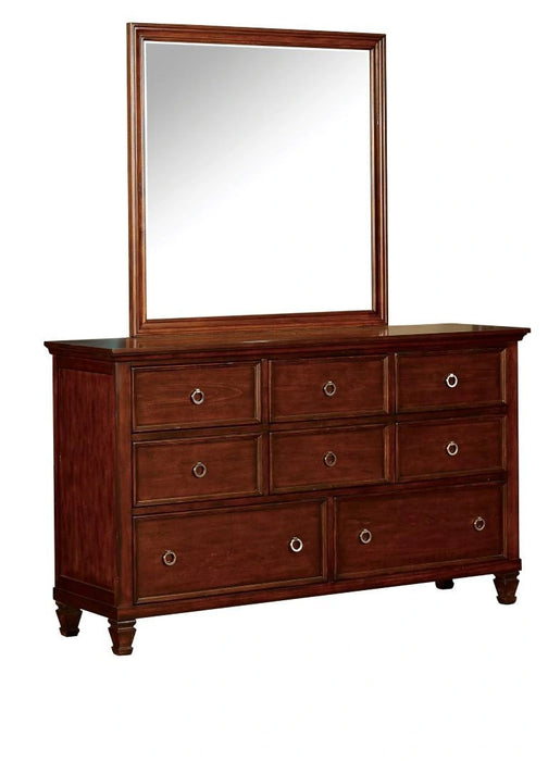 New Classic Furniture Tamarack Mirror in Brown Cherry