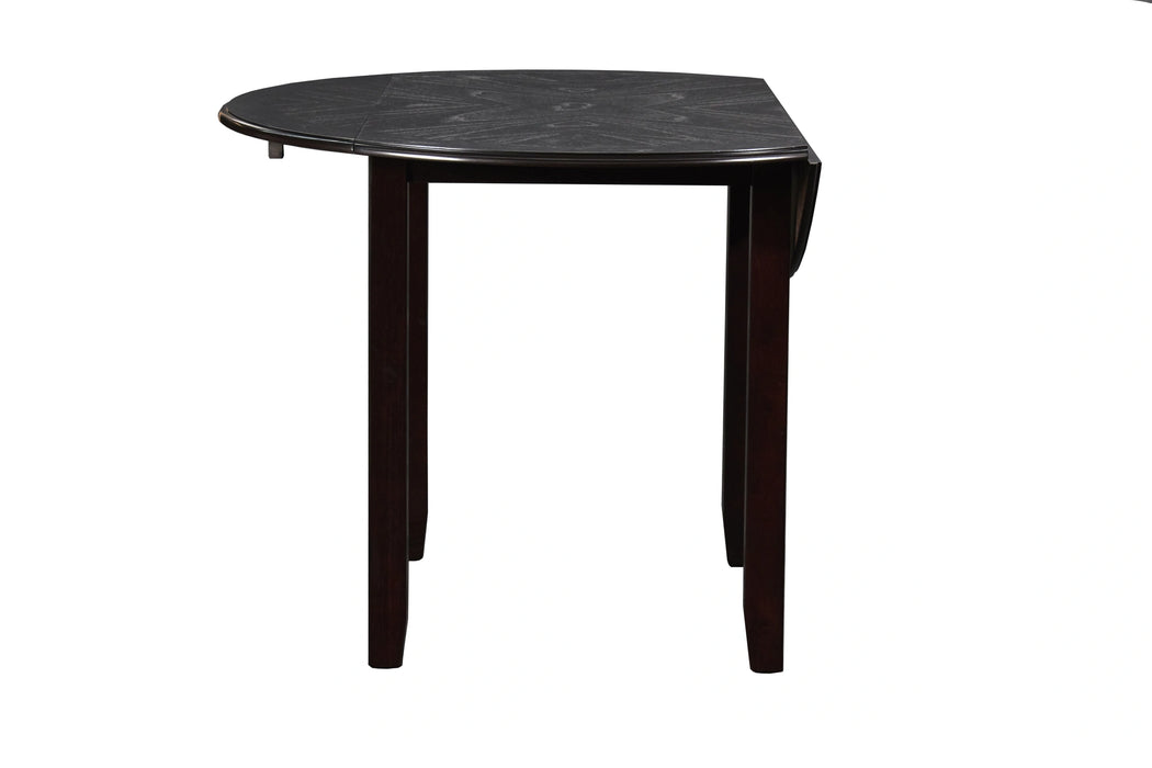 GIA 42" DINING DROP LEAF TABLE W/2 CHAIRS-EBONY