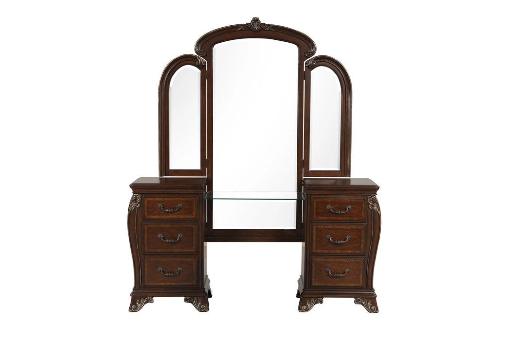 MONTECITO VANITY MIRROR - CHERRY