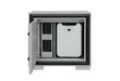 Amelia Grey/Black Nightstand with Cooler and Speaker