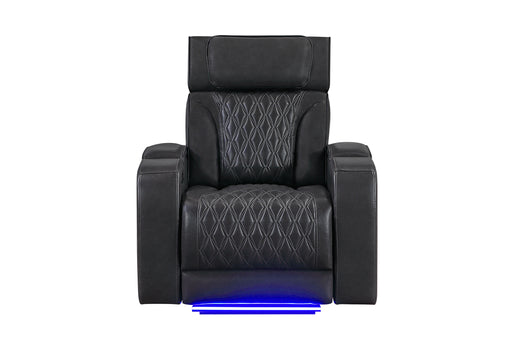 U8611 Blanche Power Recliner with Power Headrest and LED