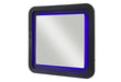 Beckett Wht/Blk Mirror W/ LED