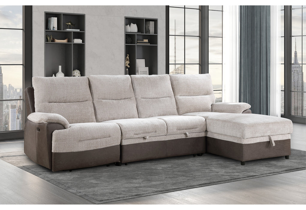 U3822 Sectional with Po and USB