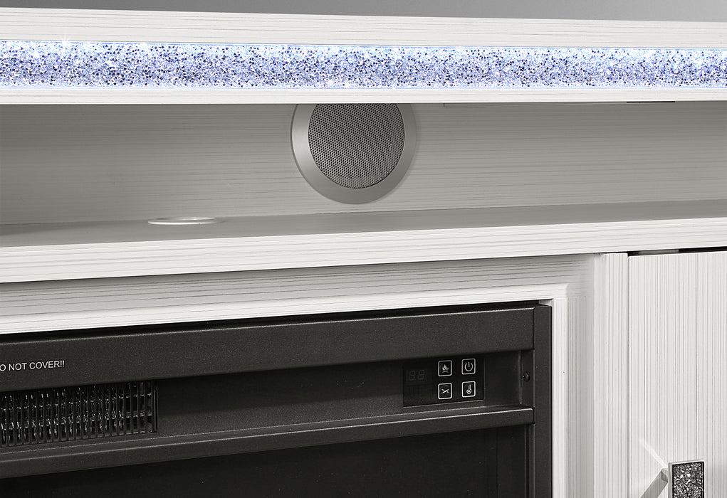 Lily Ent Unit 72 Inch with LED, Speakers, Crystal Inserts