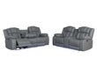 U7068 Grey 10 Pwr Rec Sofa/Pwr Console Rec Loveseat/Pwr Recliner W/LED